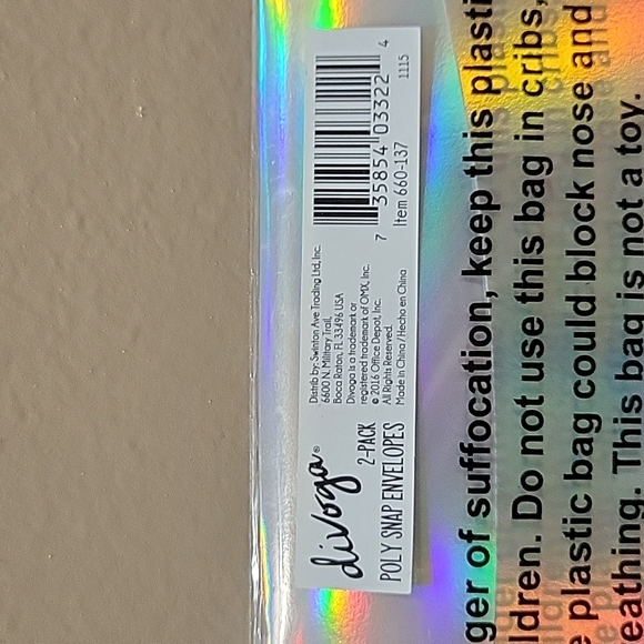 Divoga 2-pack Poly Snap Envelopes - Picture 4 of 4